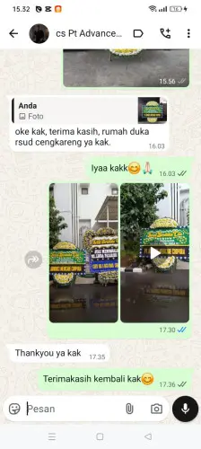 Testimonial Papan Bunga Pernikahan kurungkambing