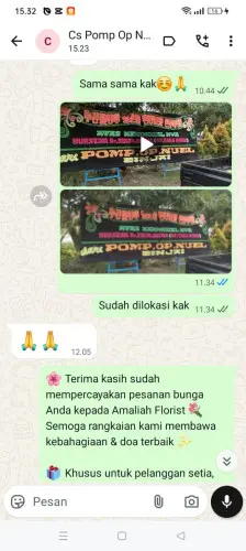 Testimonial Papan Bunga kurungkambing